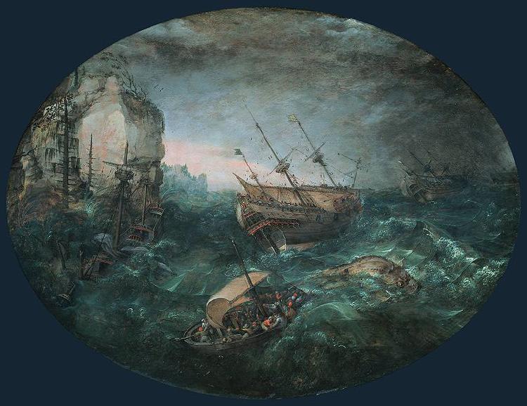 Adam Willaerts Shipwreck Off a Rocky Coast. oil painting picture